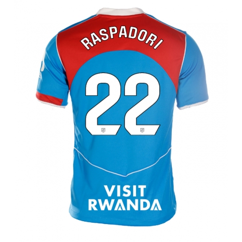 Billige Fotballdrakt Atletico Madrid Giacomo Raspadori #22 Replika Tredjedrakt Dame 2025-26 Kortermet Billige Fotballdrakt Atletico Madrid Giacomo Raspadori #22 Replika Tredjedrakt Dame 2025-26 Kortermet